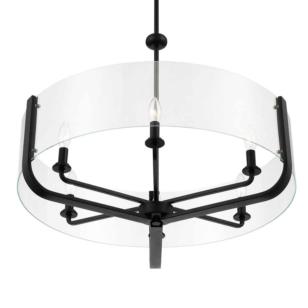 Eurofase Canada - 38155-031 - CAMPISI-CHD-6LT-28IN-BK-CL - CAMPISI - Black