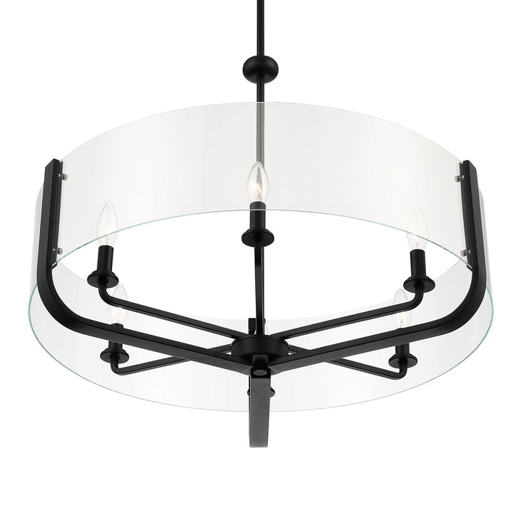 Eurofase Canada - 38155-031 - CAMPISI-CHD-6LT-28IN-BK-CL - CAMPISI - Black