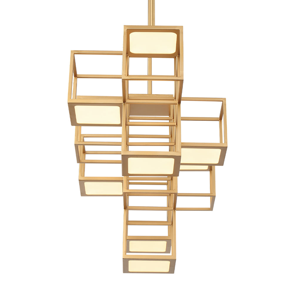 Eurofase Canada - 38258-015 - FERRO,9LT LINEAR LED CHA,GLD - FERRO - Gold