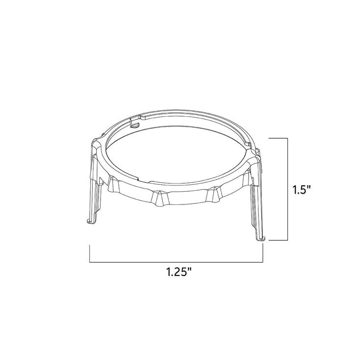 Kichler Canada - 16097BK - VLO In-Ground Lens Clip - Accessory - Black Material (Not Painted)