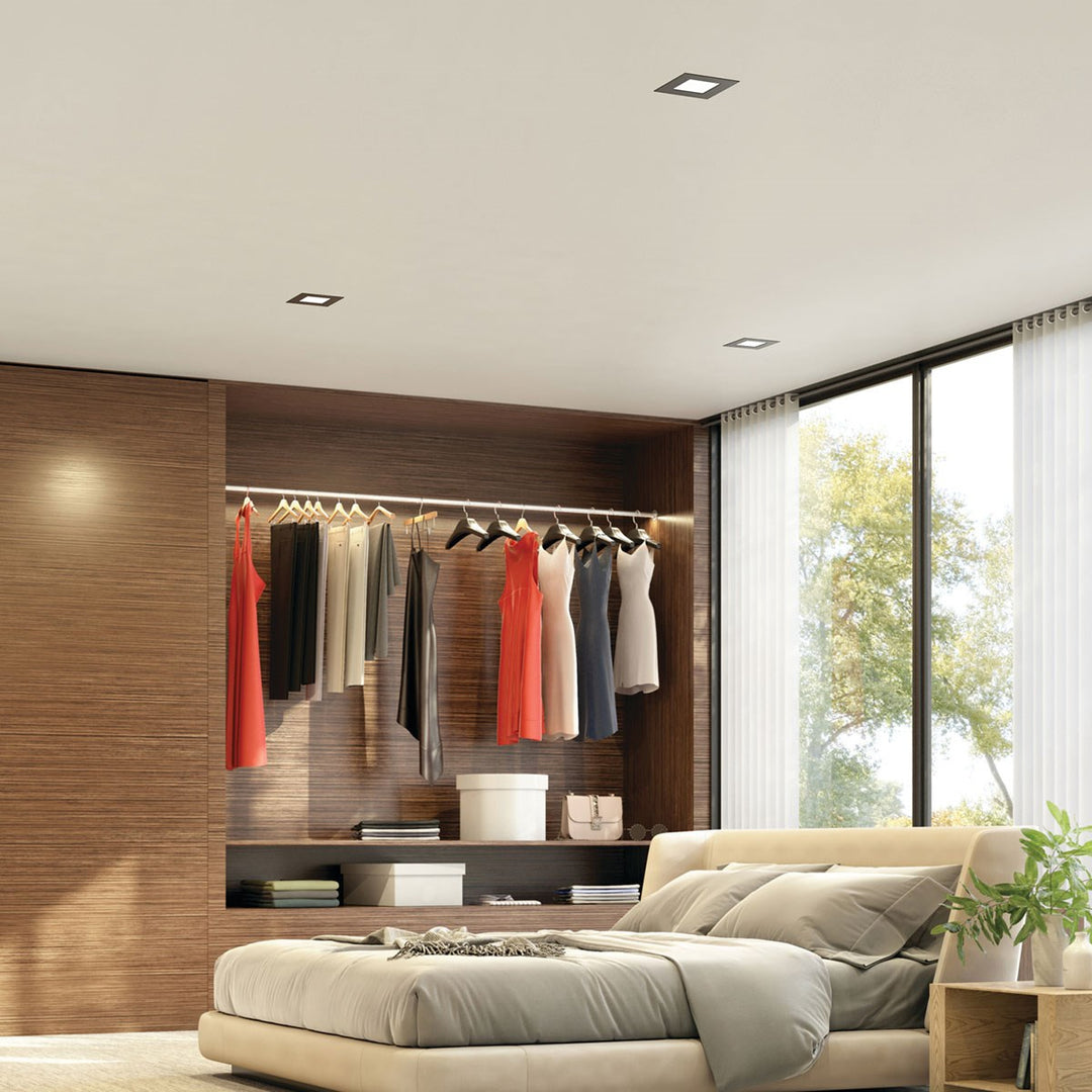 Kichler Canada - DLTSL06SBKT - Slim Downlight Trim - Direct To Ceiling Unv Accessor - Textured Black