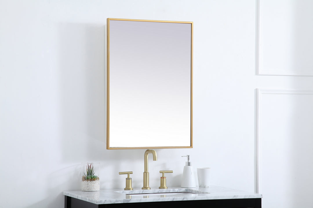 Elegant Lighting - MR572028BRS - Medicine Cabinet - Wyn - Brass