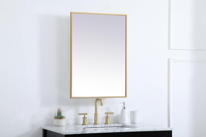 Elegant Lighting - MR572028BRS - Medicine Cabinet - Wyn - Brass