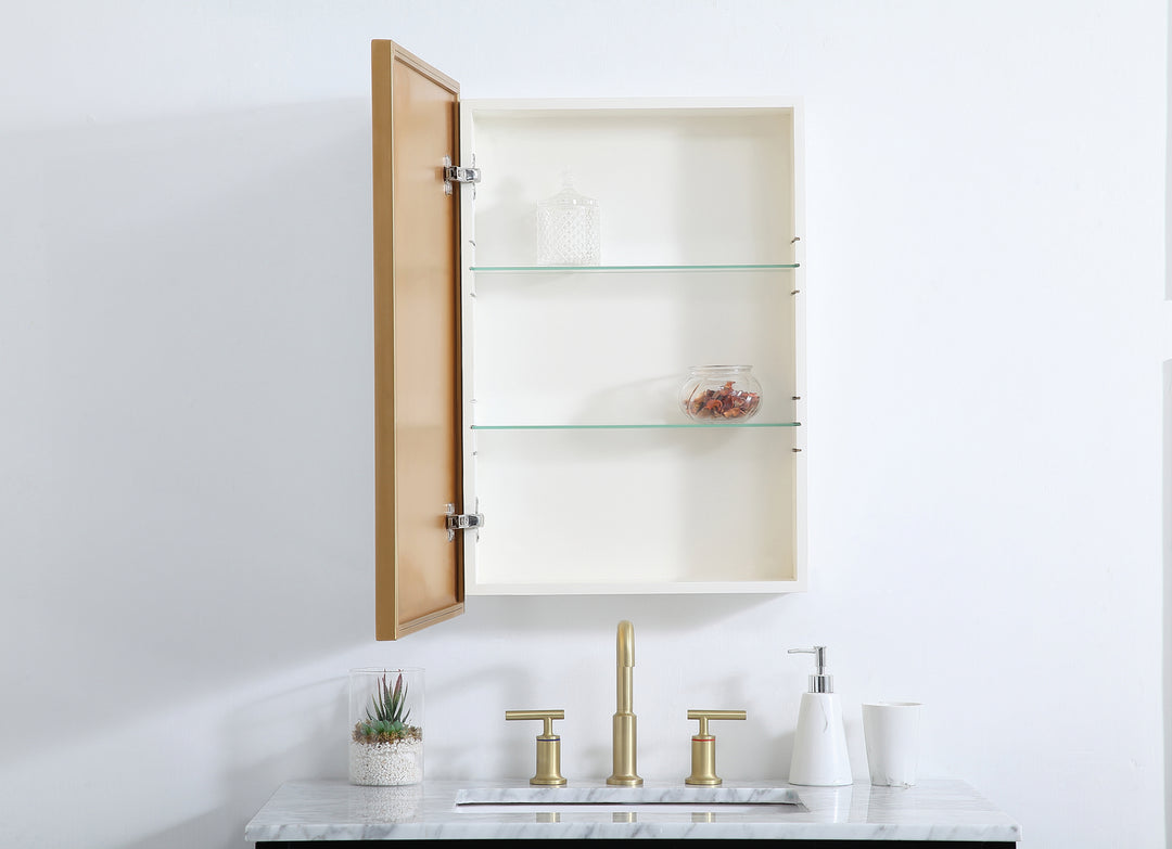 Elegant Lighting - MR572028BRS - Medicine Cabinet - Wyn - Brass