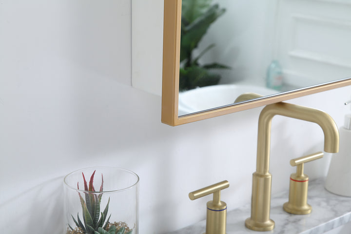 Elegant Lighting - MR572028BRS - Medicine Cabinet - Wyn - Brass