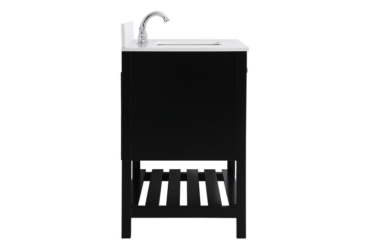 Elegant Lighting - VF16436BK-BS - Bathroom Vanity Set - Theo - Black