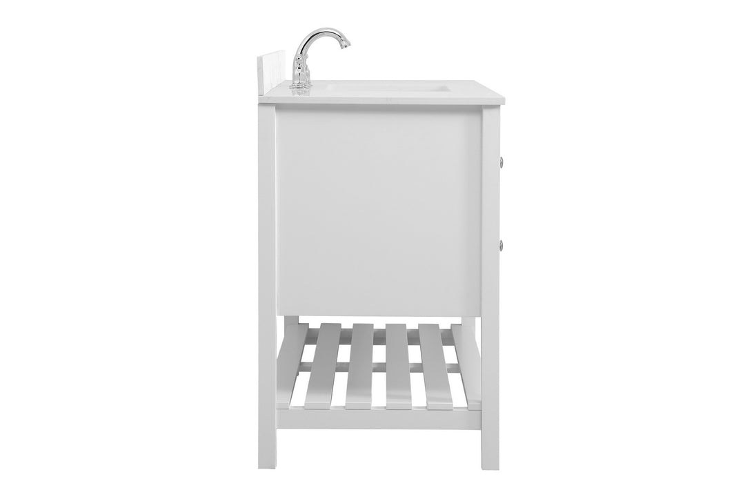 Elegant Lighting - VF16448WH-BS - Bathroom Vanity Set - Theo - White