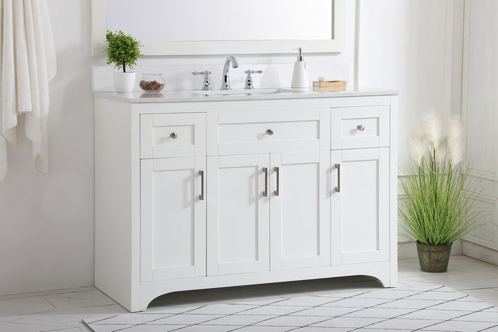 Elegant Lighting - VF17048WH-BS - Bathroom Vanity Set - Moore - White