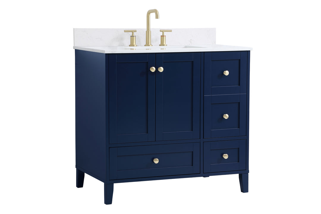 Elegant Lighting - VF18036BL-BS - Bathroom Vanity Set - Sommerville - Blue