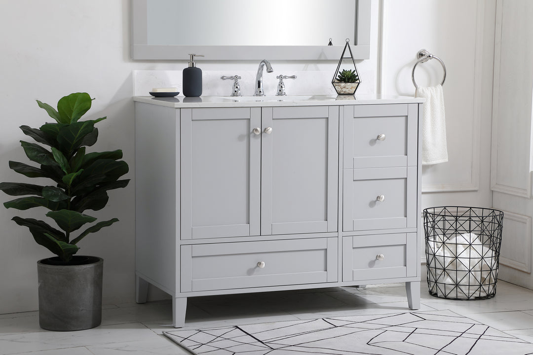 Elegant Lighting - VF18042GR-BS - Bathroom Vanity Set - sommerville - Grey