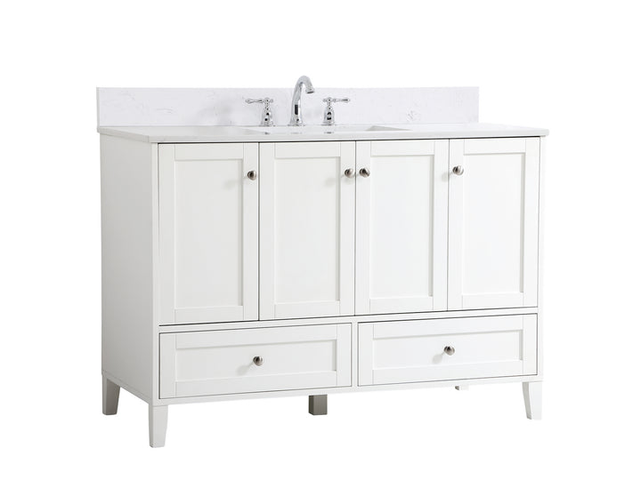 Elegant Lighting - VF18048WH-BS - Bathroom Vanity Set - sommerville - White