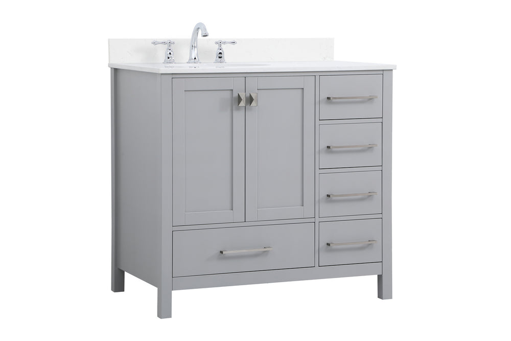 Elegant Lighting - VF18836GR-BS - Bathroom Vanity Set - Irene - Gray