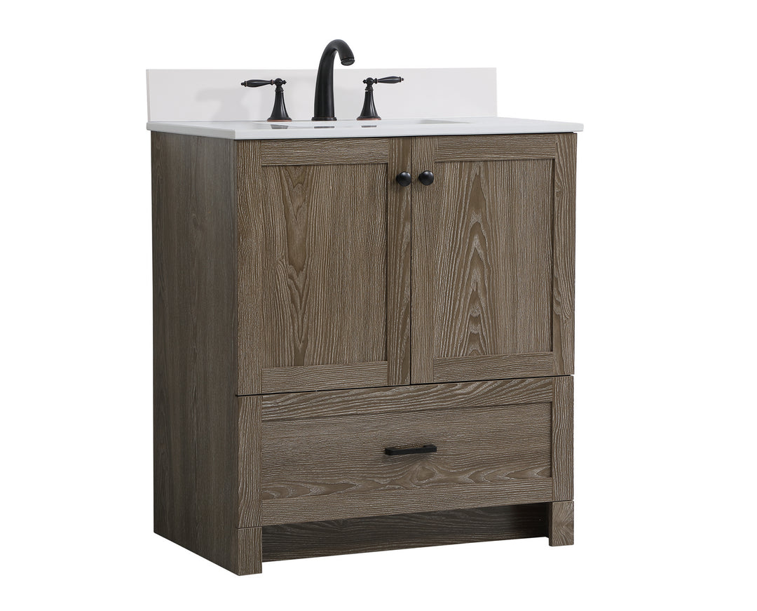 Elegant Lighting - VF2830WO-BS - Bathroom Vanity Set - Soma - weathered oak