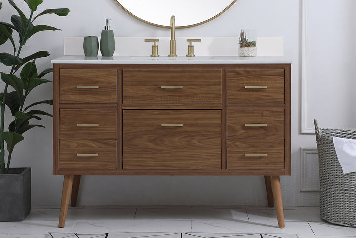 Elegant Lighting - VF41048WB-BS - Bathroom Vanity Set - Boise - Walnut Brown