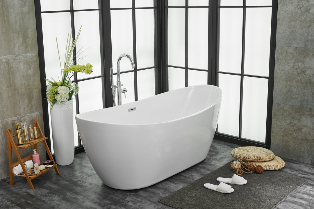 Elegant Lighting - BT10372GW - Bathtub - Ines - Glossy White