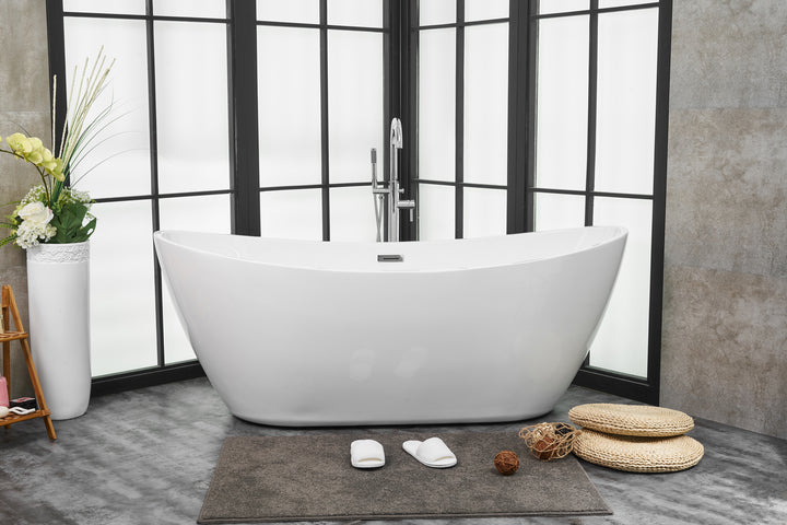 Elegant Lighting - BT10372GW - Bathtub - Ines - Glossy White