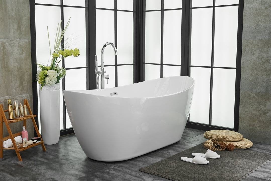 Elegant Lighting - BT10372GW - Bathtub - Ines - Glossy White