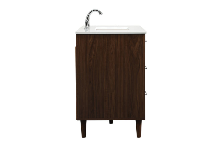 Elegant Lighting - VF47048MWT - Vanity Sink Set - Baldwin - Walnut