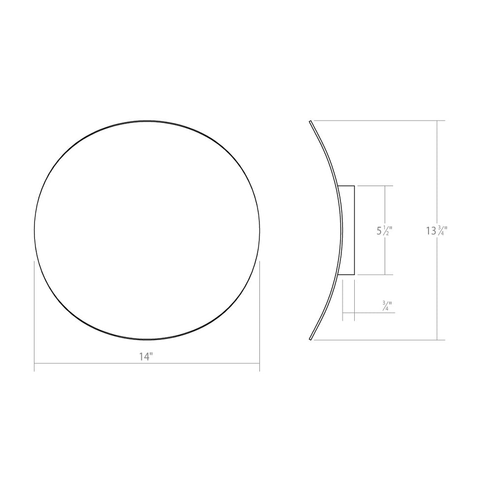 Sonneman - 1761.18 - LED Wall Sconce - Malibu Discs - Dove Gray