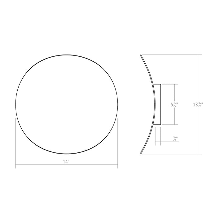 Sonneman - 1761.25 - LED Wall Sconce - Malibu Discs - Satin Black