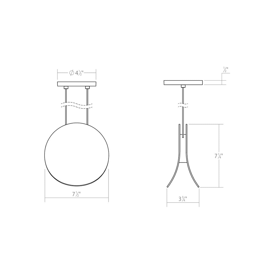 Sonneman - 1765.03 - LED Pendant - Malibu Discs - Satin White