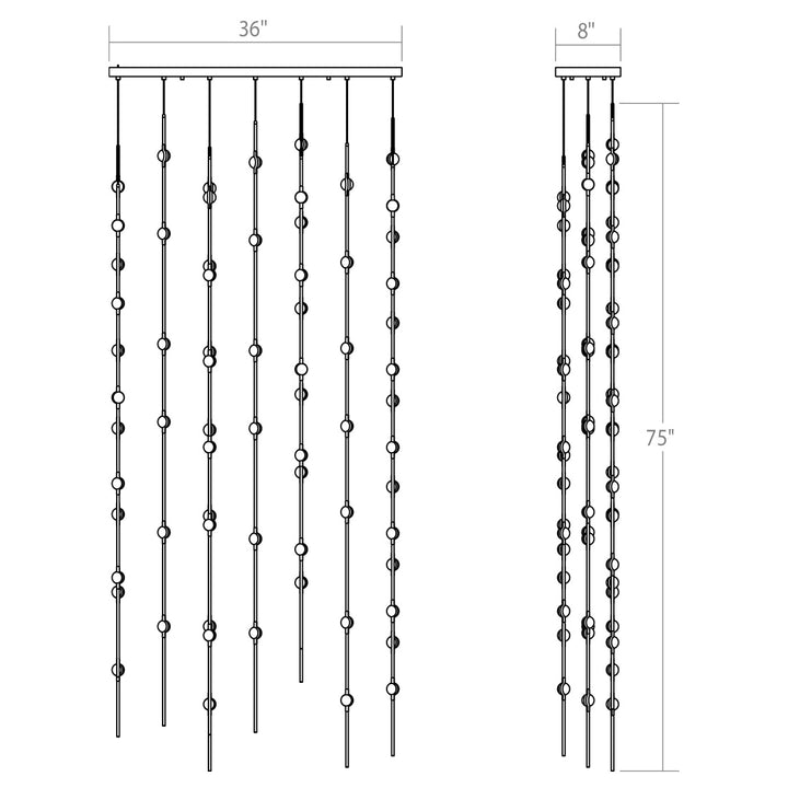 Sonneman - 2166.13C - LED Pendant - Constellation - Satin Nickel