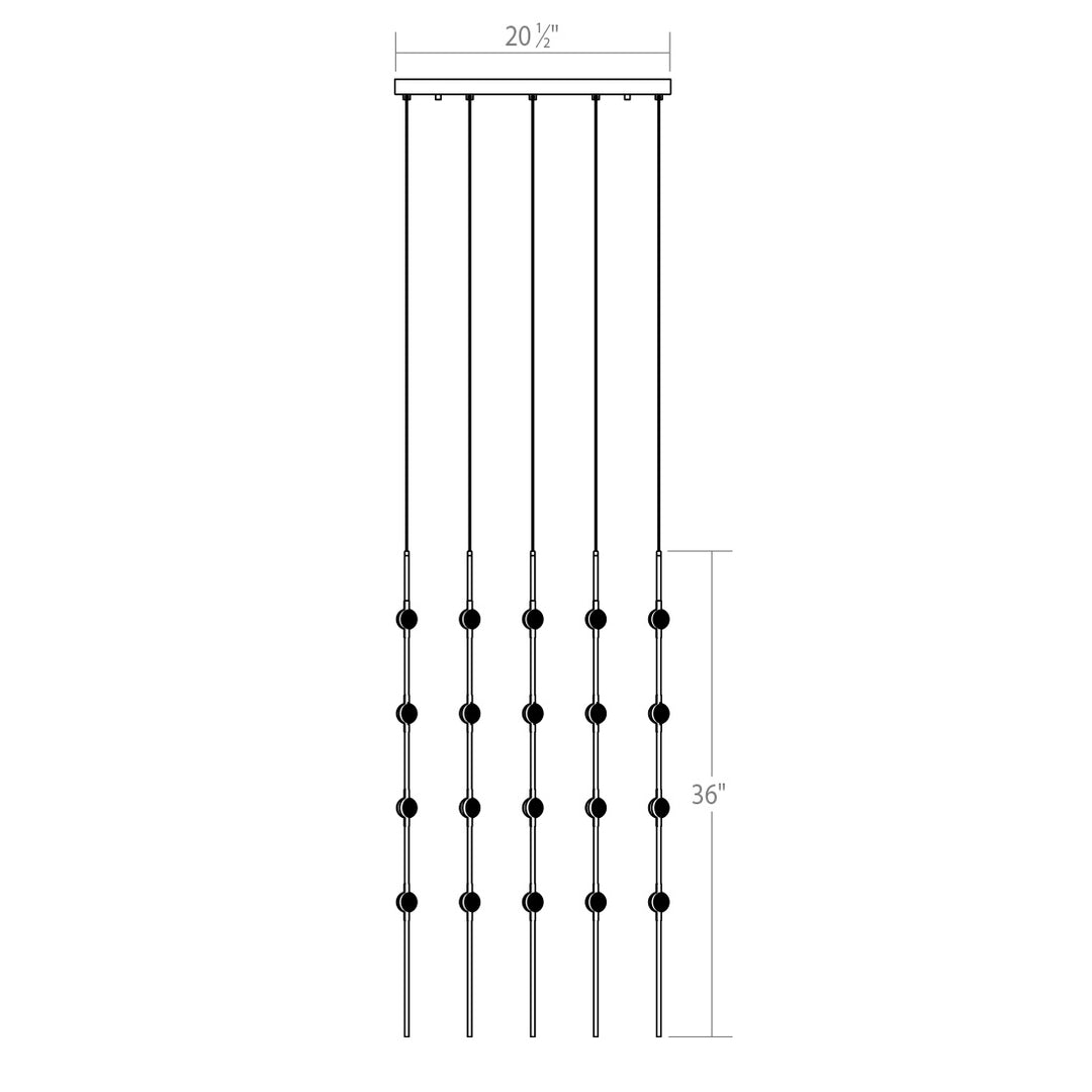 Sonneman - 2168.13C - LED Pendant - Constellation - Satin Nickel