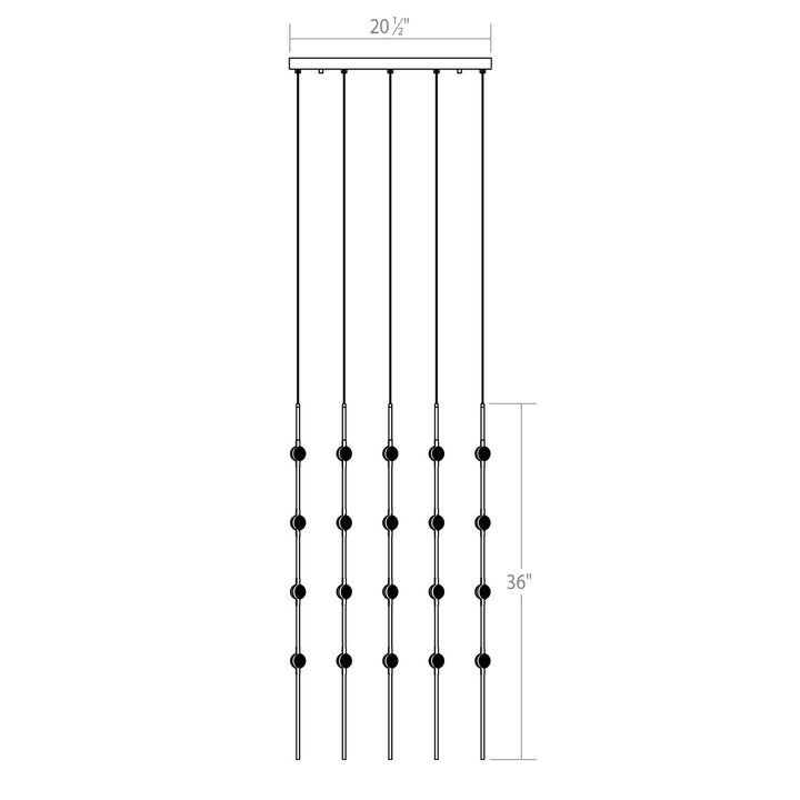 Sonneman - 2168.13C - LED Pendant - Constellation - Satin Nickel