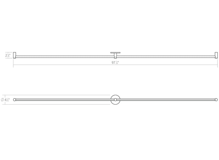 Sonneman - 23QPCL244B120PHA - LED Wall Bar - Purolinear 360 - Polished Chrome
