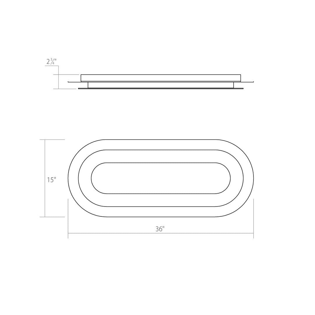 Sonneman - 2737.98 - LED Surface Mount - Offset - Textured White