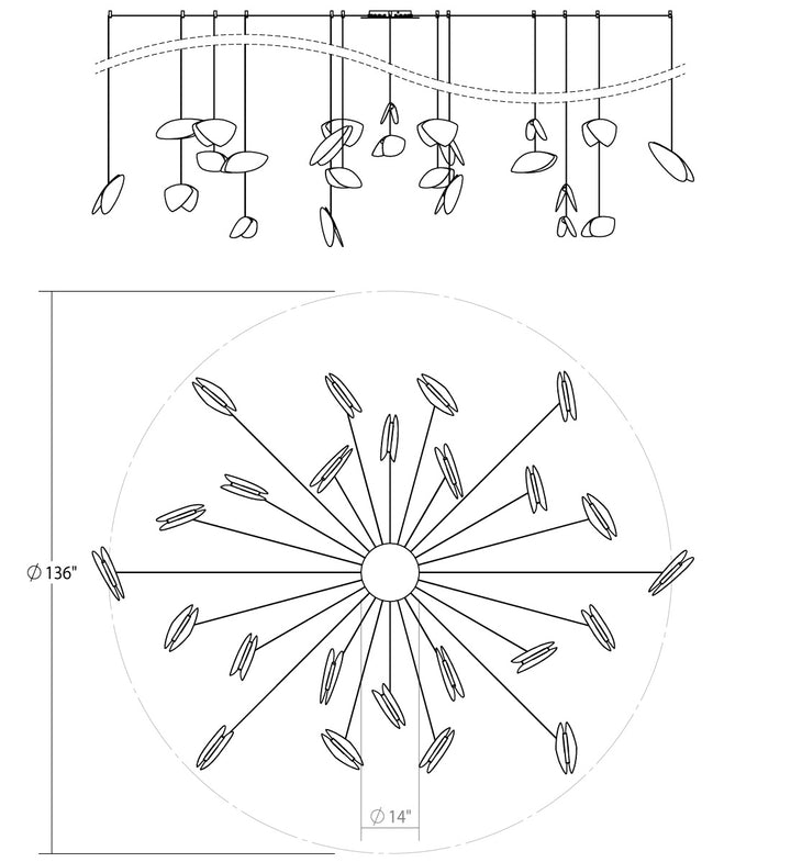 Sonneman - 2909.25W - LED Pendant - Papillons - Satin Black