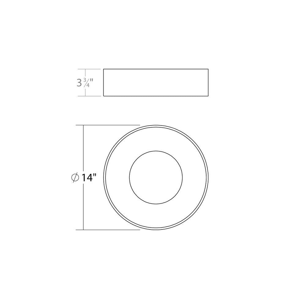 Sonneman - 3735.18 - LED Surface Mount - Ilios - Dove Gray