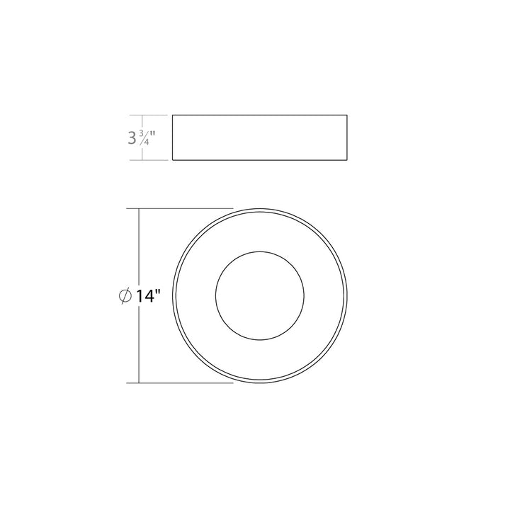 Sonneman - 3735.18 - LED Surface Mount - Ilios - Dove Gray