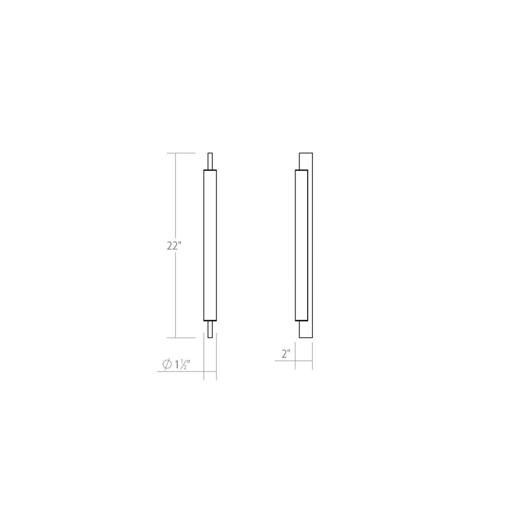 Sonneman - 3831.16 - LED Bath Bar - Keel - Bright Satin Aluminum