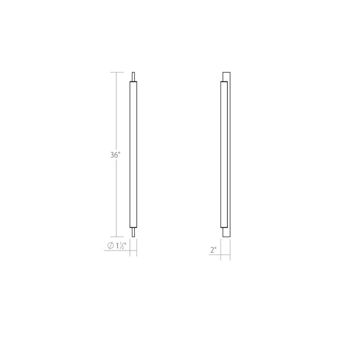 Sonneman - 3833.03 - LED Bath Bar - Keel - Satin White