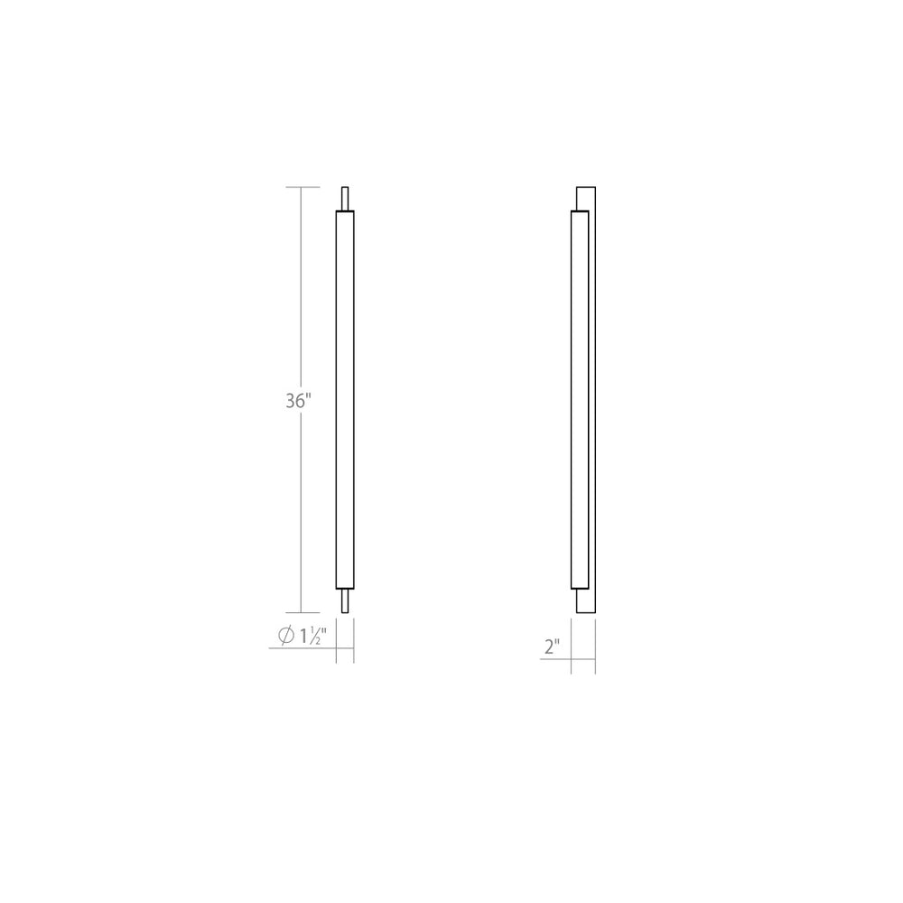 Sonneman - 3833.16 - LED Bath Bar - Keel - Bright Satin Aluminum