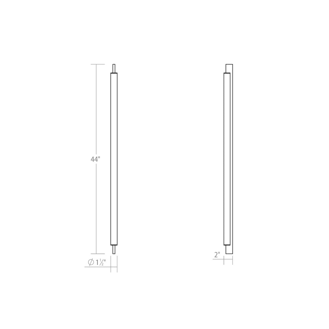 Sonneman - 3834.16 - LED Bath Bar - Keel - Bright Satin Aluminum