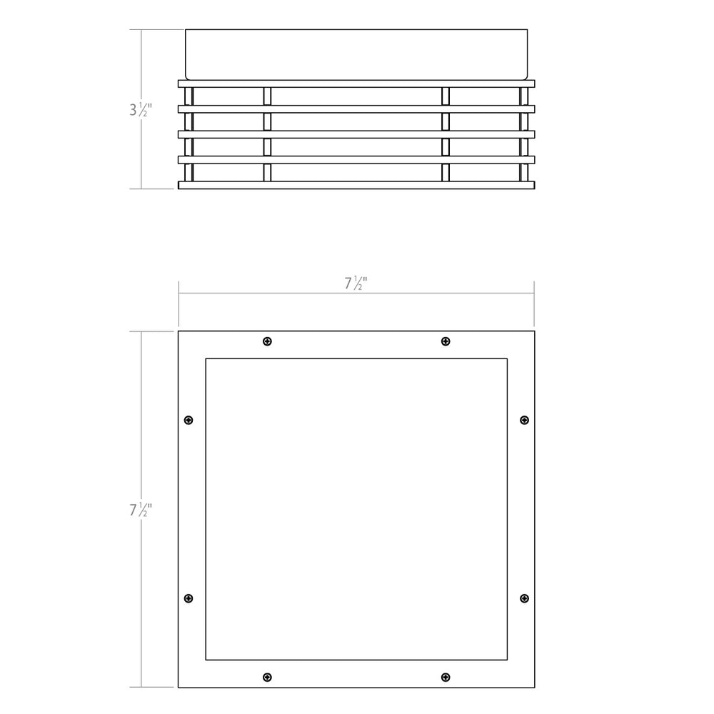 Sonneman - 7425.72 - LED Surface Mount - Marue - Textured Bronze