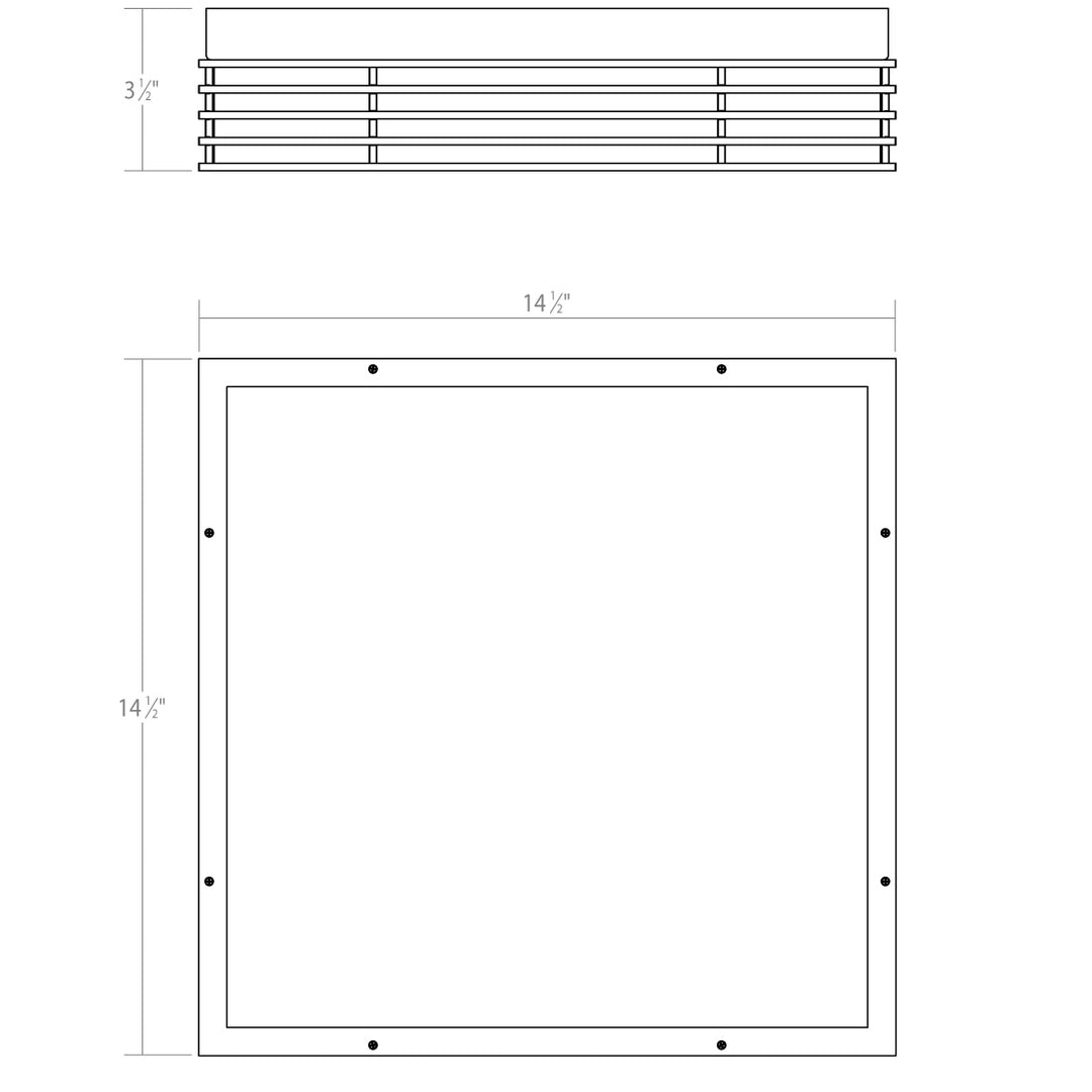 Sonneman - 7427.74 - LED Surface Mount - Marue - Textured Gray