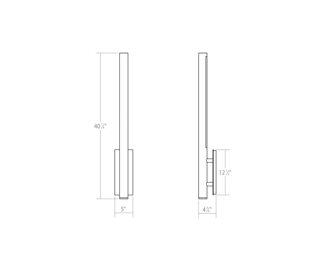 Sonneman - 7482.98-WL - LED Wall Sconce - Flue - Textured White