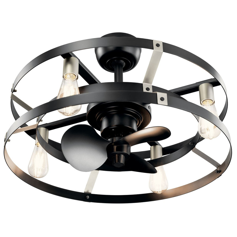 Kichler Canada - 300040SBK - 25"Ceiling Fan - Cavelli - Satin Black