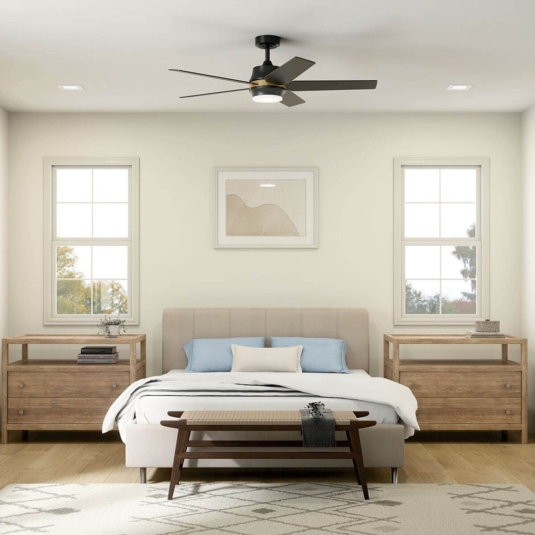 Kichler Canada - 300059SBK - 52"Ceiling Fan - Maeve - Satin Black