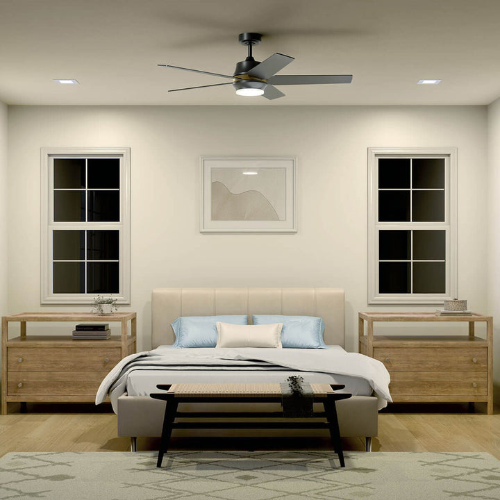 Kichler Canada - 300059SBK - 52"Ceiling Fan - Maeve - Satin Black