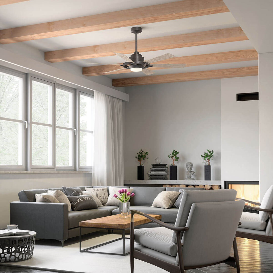 Kichler Canada - 300241AVI - 52"Ceiling Fan - Gentry Lite - Anvil Iron