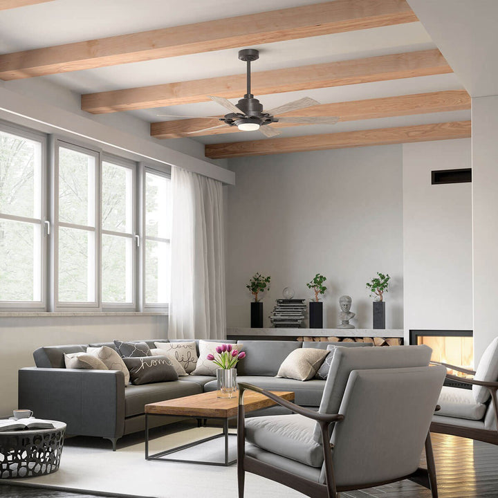 Kichler Canada - 300241AVI - 52"Ceiling Fan - Gentry Lite - Anvil Iron