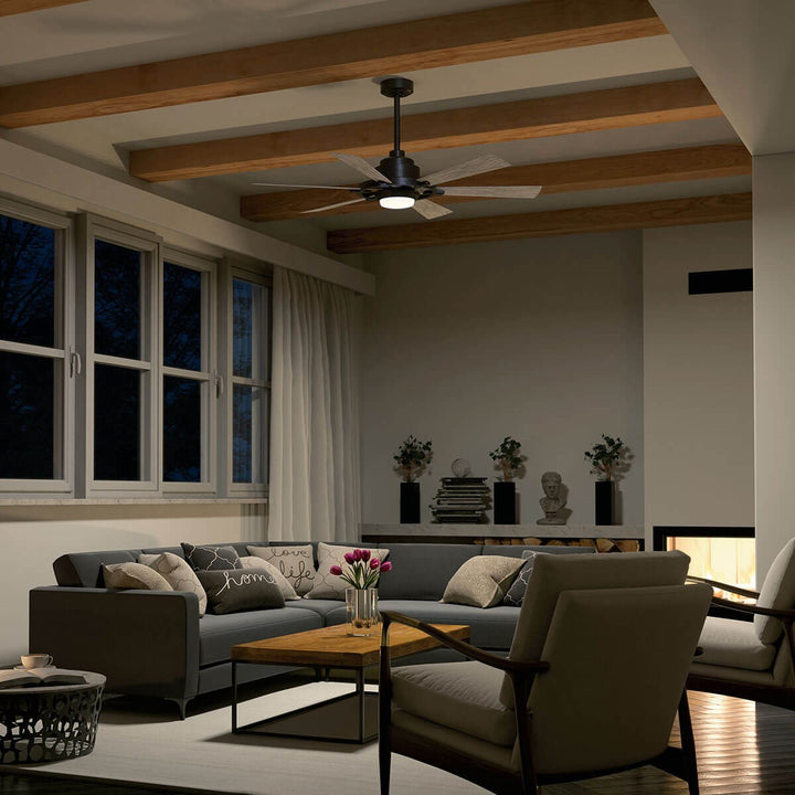 Kichler Canada - 300241AVI - 52"Ceiling Fan - Gentry Lite - Anvil Iron