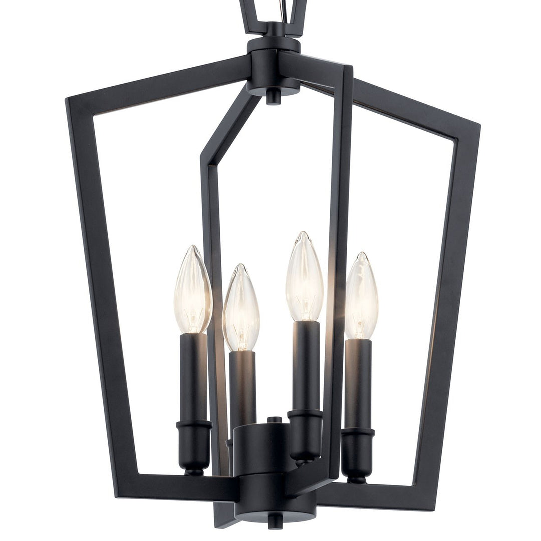Kichler Canada - 43498BK - Four Light Pendant - Abbotswell - Black
