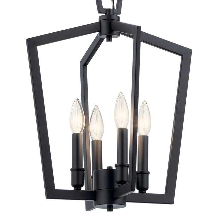 Kichler Canada - 43498BK - Four Light Pendant - Abbotswell - Black