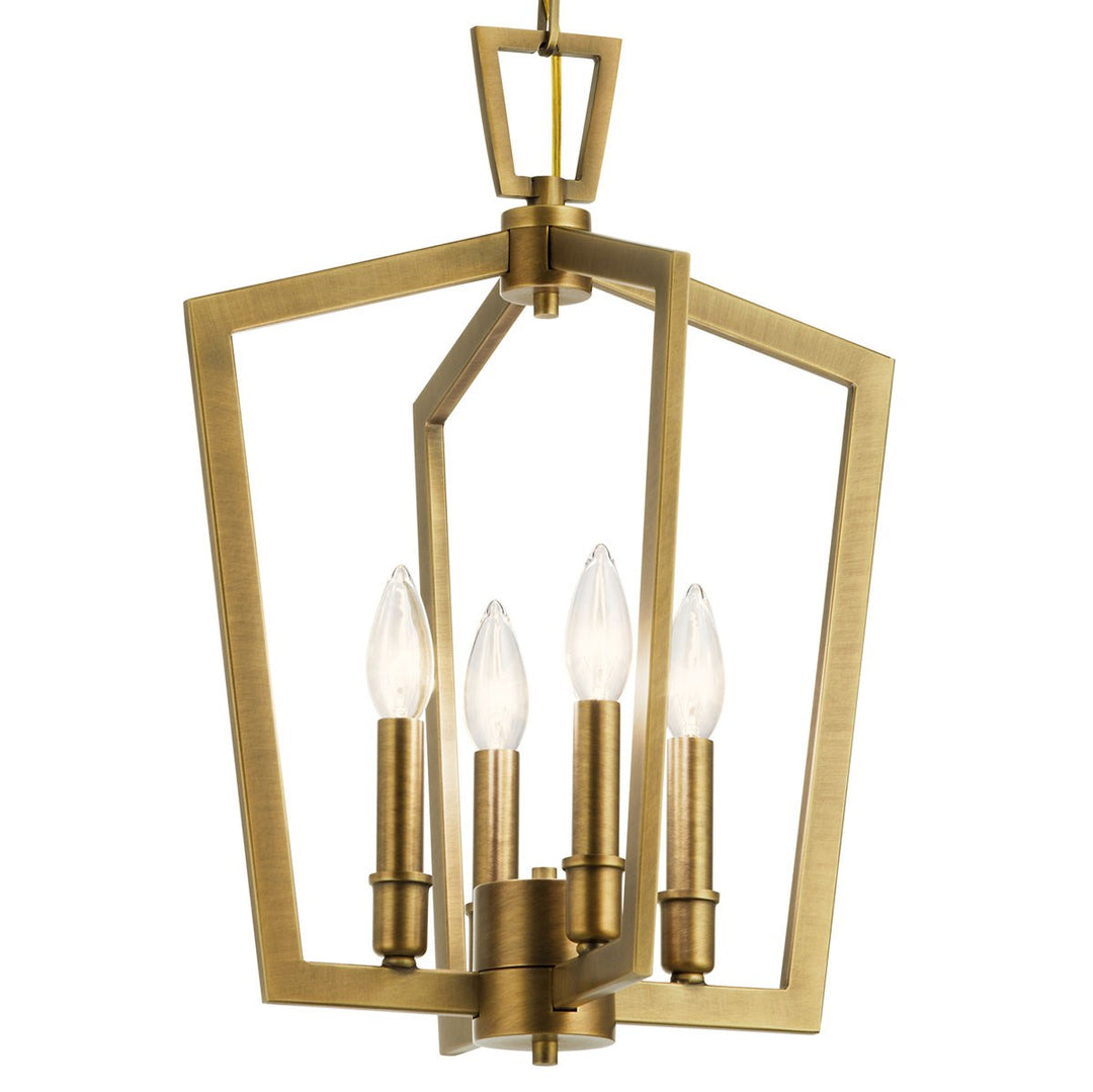 Kichler Canada - 43498NBR - Four Light Pendant - Abbotswell - Natural Brass