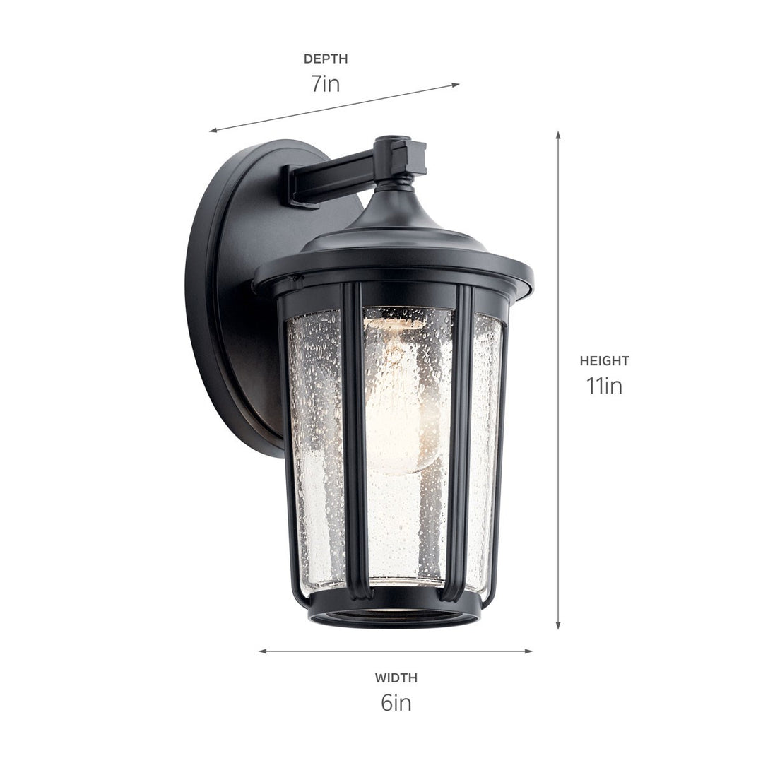 Kichler Canada - 49892BK - One Light Outdoor Wall Mount - Fairfield - Black